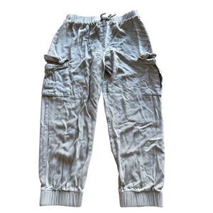 Art Class girls cargo jogger pants sz 7/8 olive green rayon